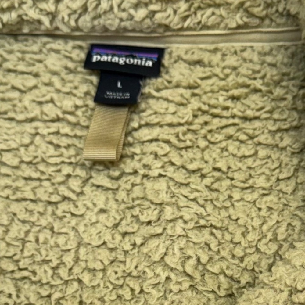 Patagonia Pullover Womens Large Tan Los Gatos Fleece Gorpcore Cabin Pullover - Picture 4 of 10